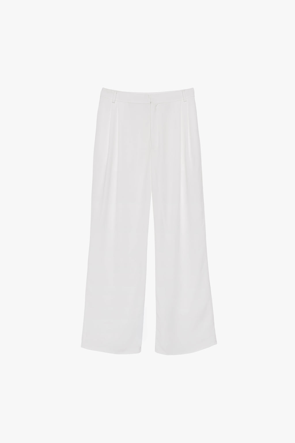 High-waisted Tailored Pants in white — detail view